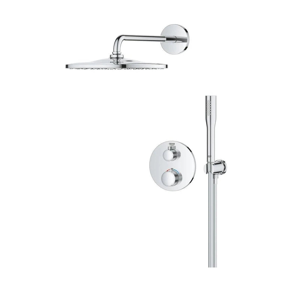 Columna de grifería para baño/ducha empotrada Grohe - Cromo