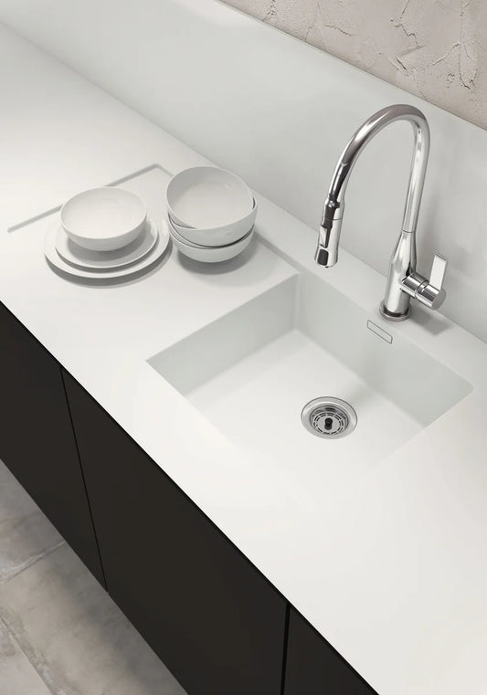 Grifería de fregadero Stillo Kitchen extra alta monomando extraíble 1 jet cromo