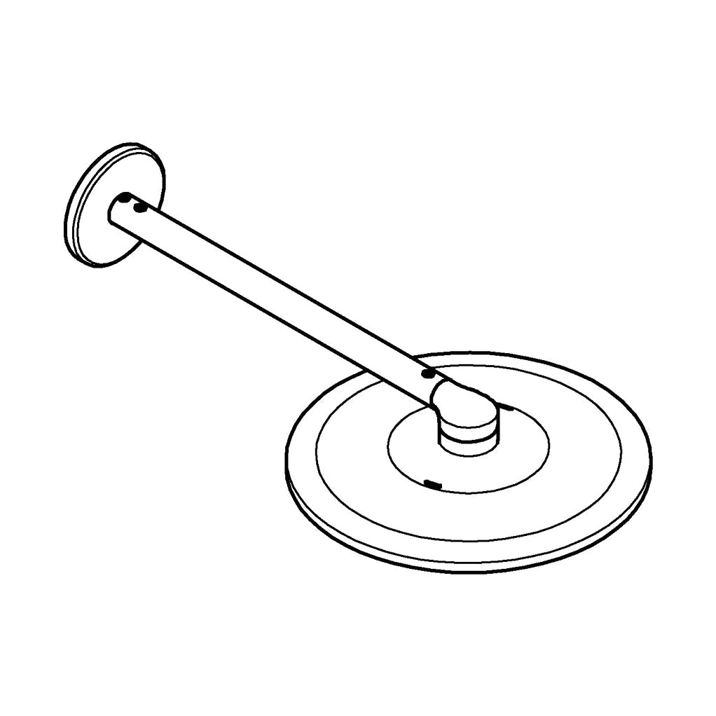 Rociador de ducha redondo Grohe rainshower smartactive - Grafito cepillado