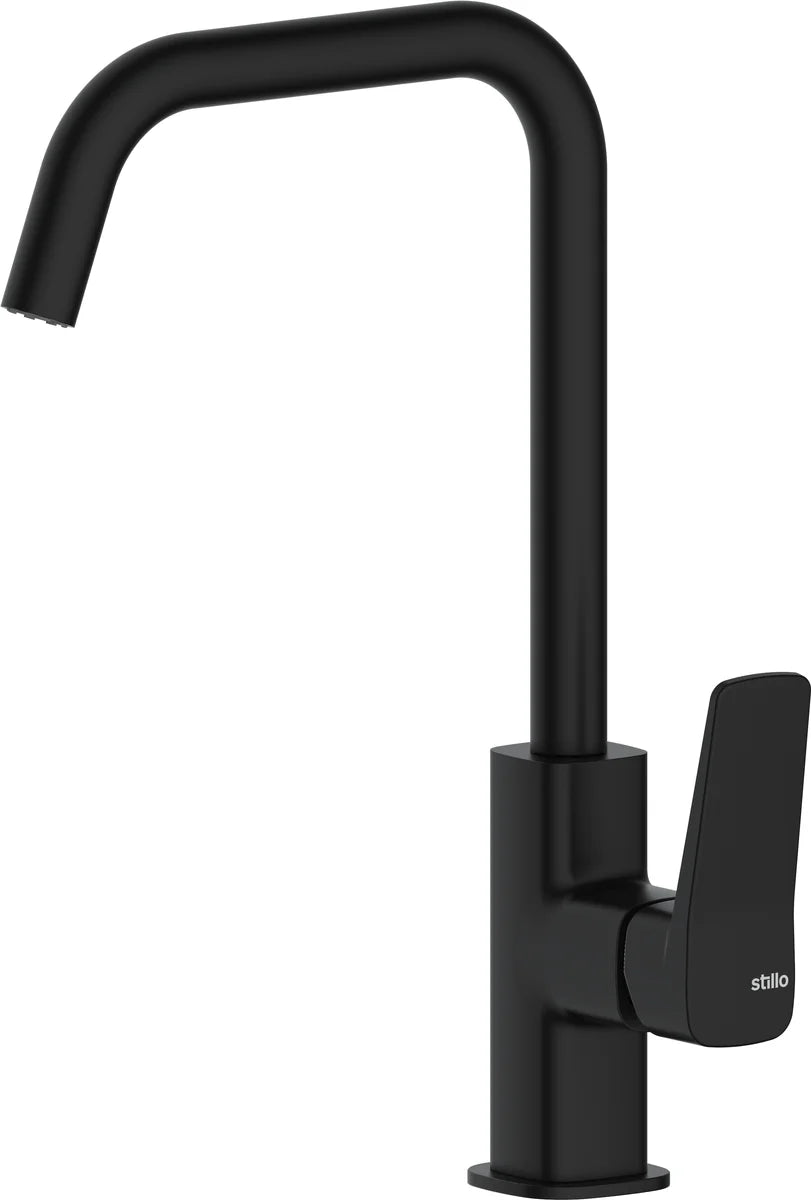 Grifería de fregadero Stillo Kitchen Flex extra alta monomando 1 jet negro