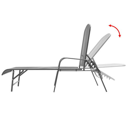 Tumbona De Acero Antracita