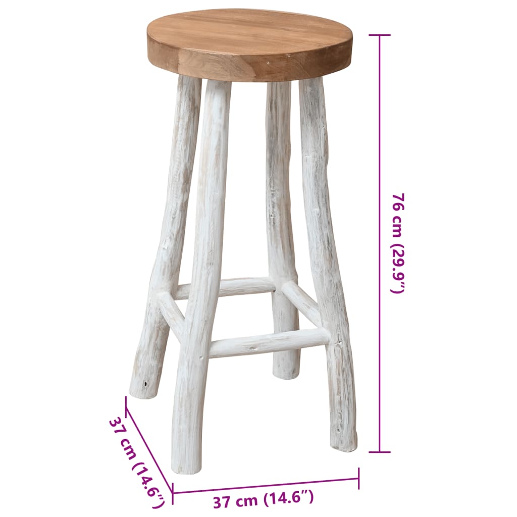 Taburete De Cocina De Madera De Teca