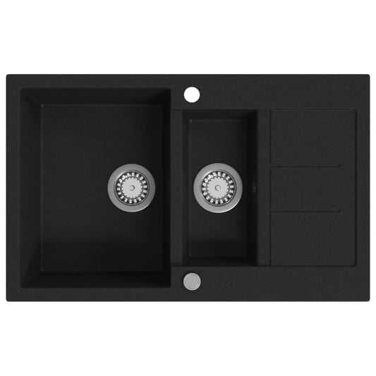 Fregadero De Cocina Con 2 Senos Granito