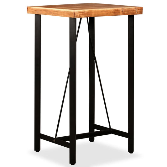 Set De Muebles De Bar 3 Piezas Acacia Y Madera Reciclada