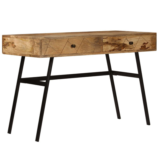 Escritorio Con Cajones Madera Maciza De Mango 110X50X76 Cm