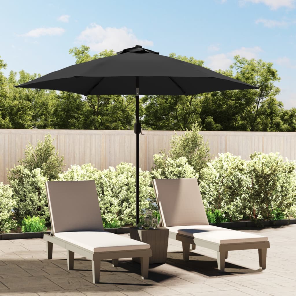 Sombrilla De Jardín Con Palo De Metal Taupe 300 Cm