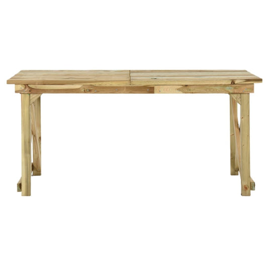 Mesa De Jardín De Madera