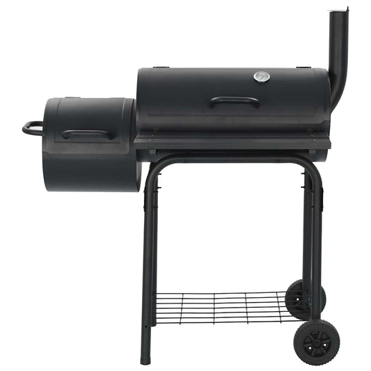 Barbacoa Clásica De Carbón Con Ahumador