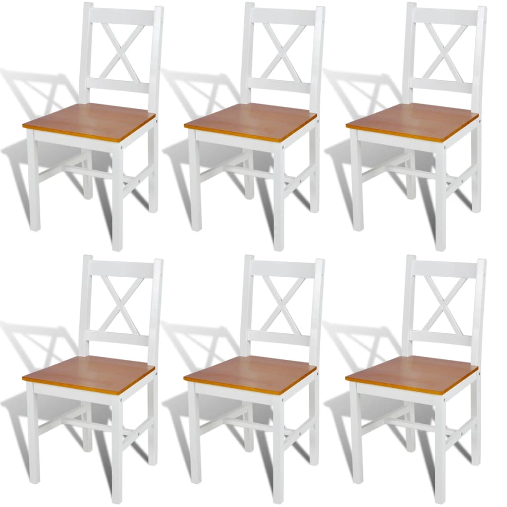 Sillas De Comedor 4 Unidades Madera De Pino