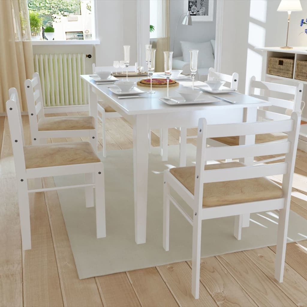 Sillas De Comedor 6 Unidades Madera Maciza Y Terciopelo