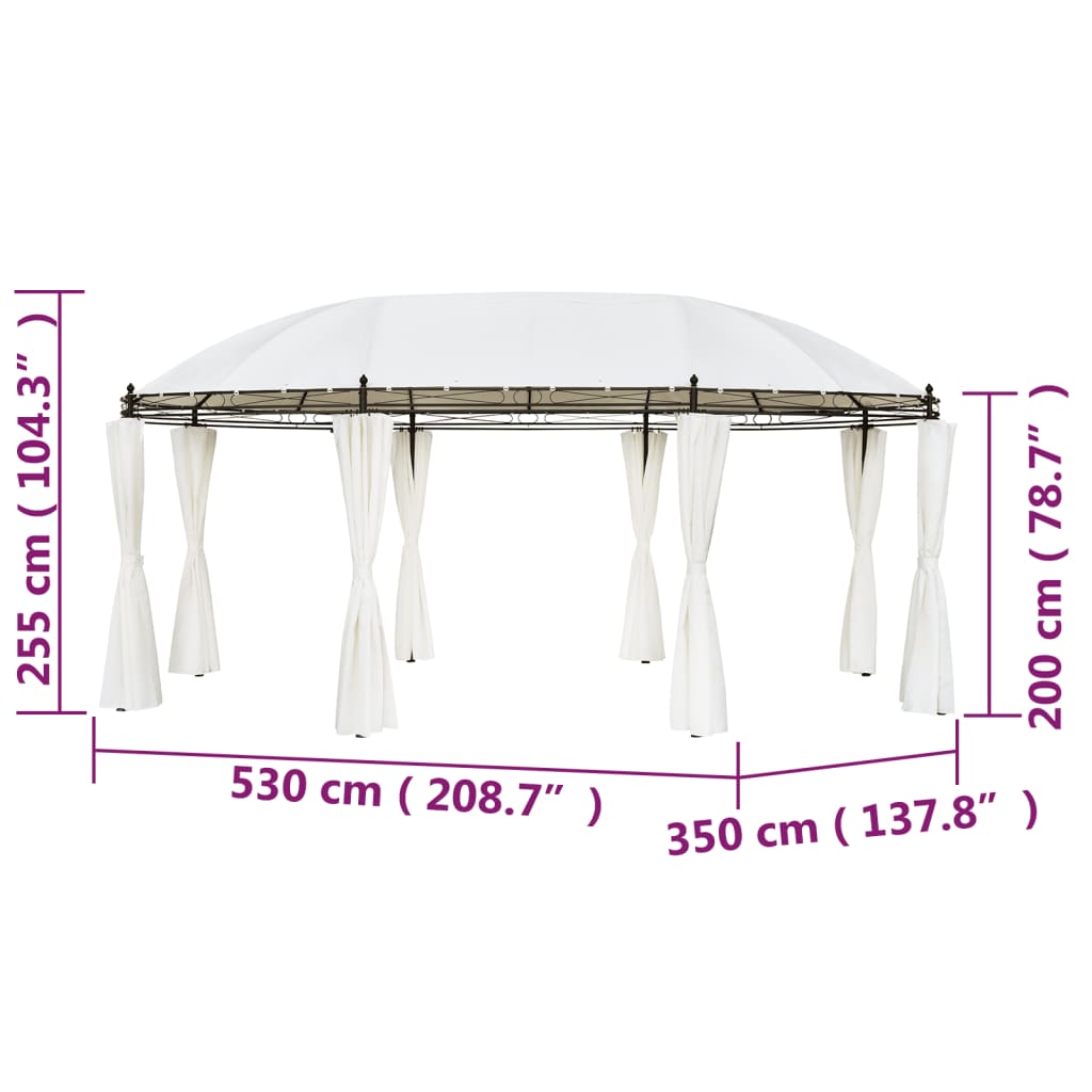 Cenador Crema 530X350X265 Cm