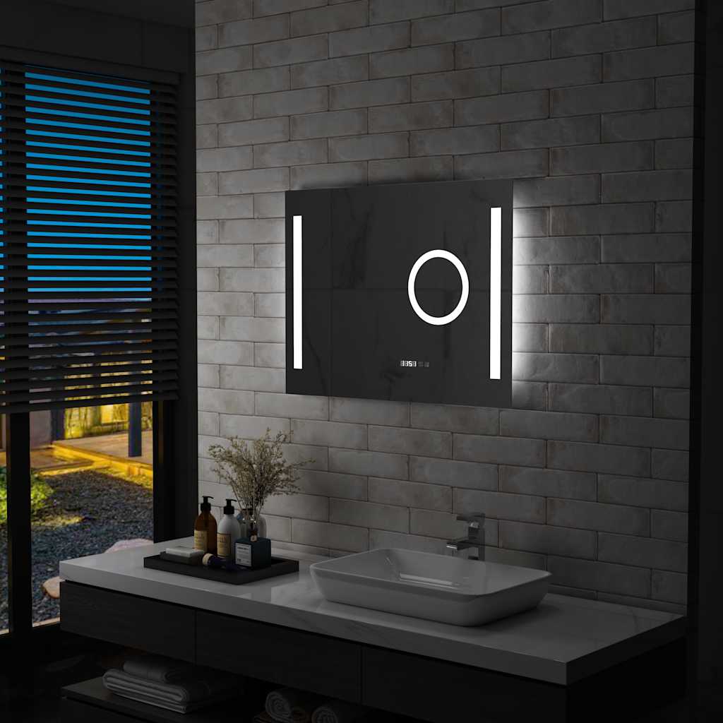 Espejo De Pared De Baño Con Led Y Sensor Táctil