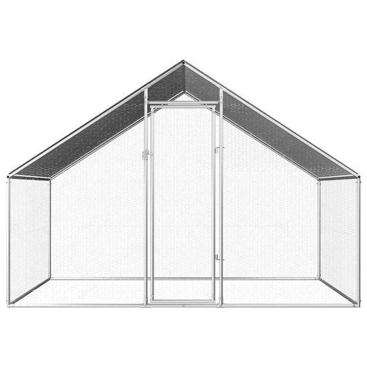 Jaula Gallinero De Exterior De Acero Galvanizado 2,75X2X1,92 M