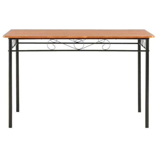 Mesa De Comedor De Mdf Marrón 120X70X75 Cm