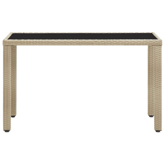 Mesa De Jardín De Ratán Sintético