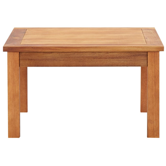 Mesa De Centro De Jardín Madera Maciza De Acacia