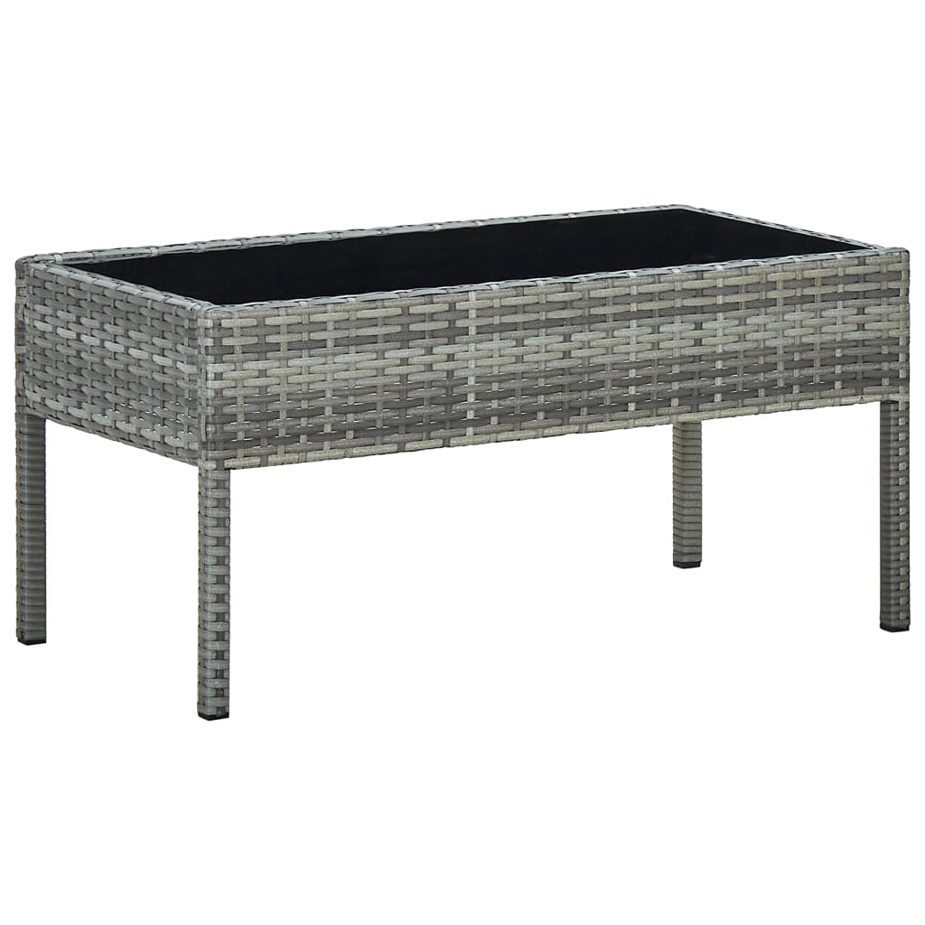 Mesa De Jardín Ratán Sintético 75X40X37 Cm