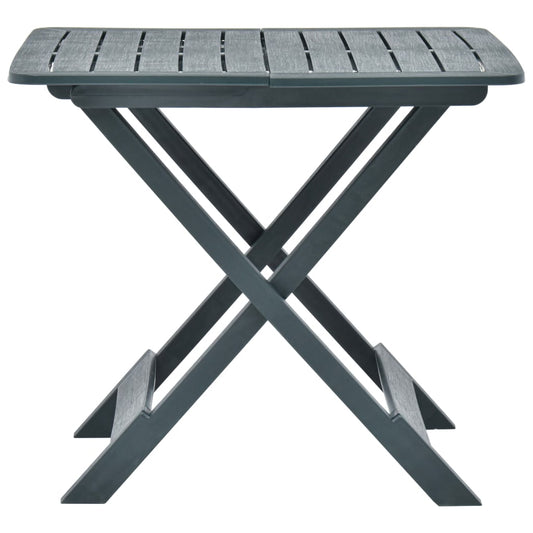 Mesa De Jardín Plegable De Plástico 79X72X70 Cm