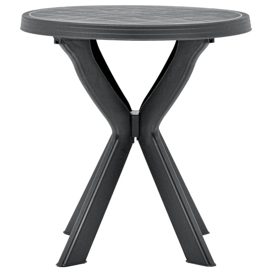 Mesa Bistro Gris Plástico Ø70 Cm