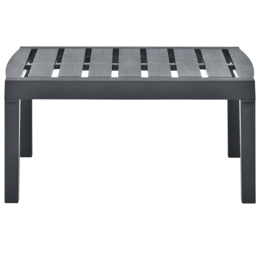 Mesa De Jardín De Plástico Gris 78X55X38 Cm