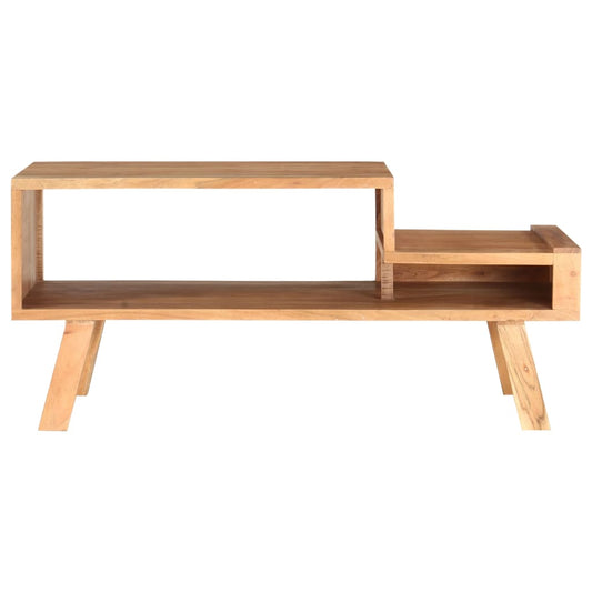 Mesa De Centro De Madera Maciza De Acacia 100X50X45 Cm