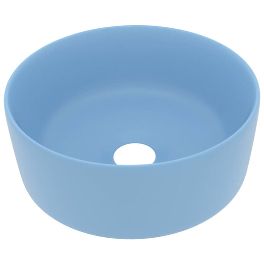Lavabo De Lujo Redondo Cerámica 40X15 Cm
