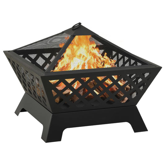 Brasero Con Atizador Acero Xxl 64 Cm