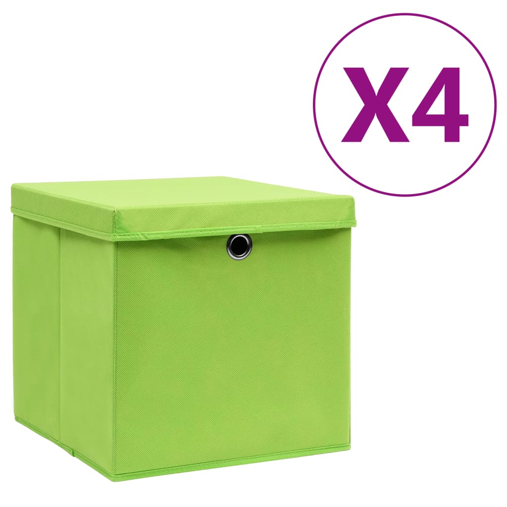 Cajas De Almacenaje 4 Uds Tela No Tejida 28X28X28 Cm