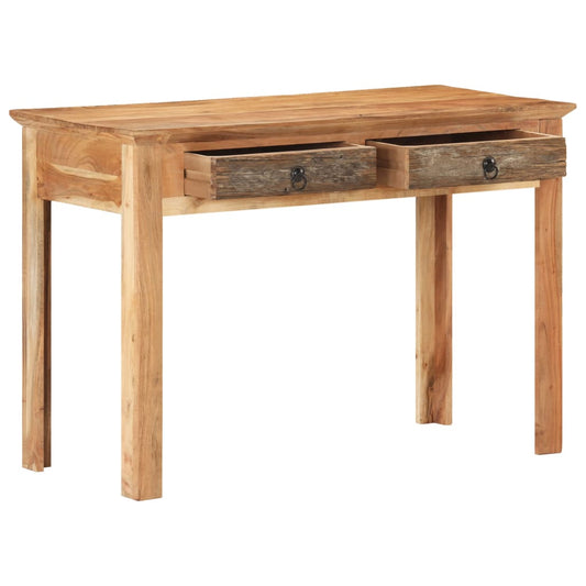 Escritorio De Madera Maciza Reciclada 110X50X75 Cm