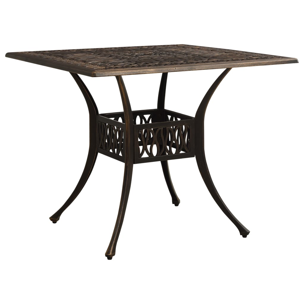 Mesa De Jardín Aluminio Fundido 90X90X73 Cm