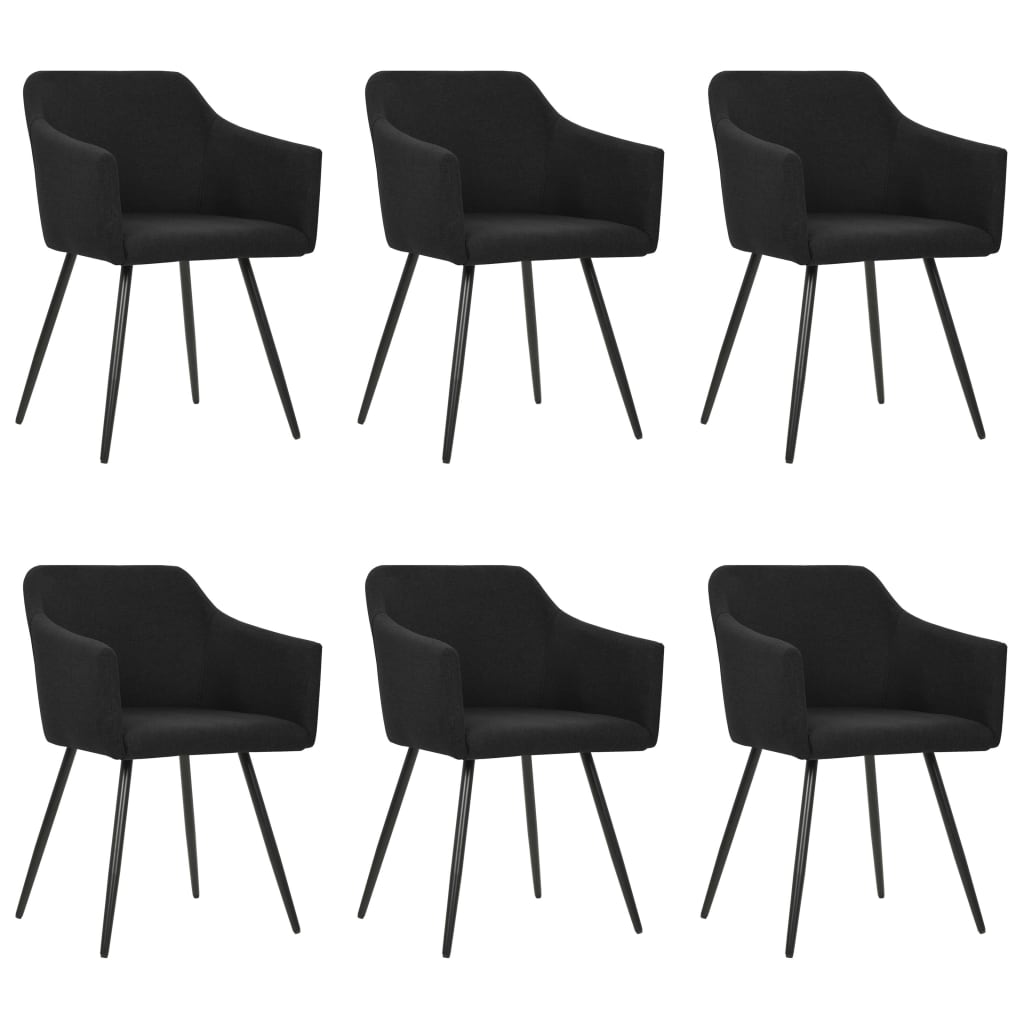 Sillas De Comedor 6 Unidades Tela