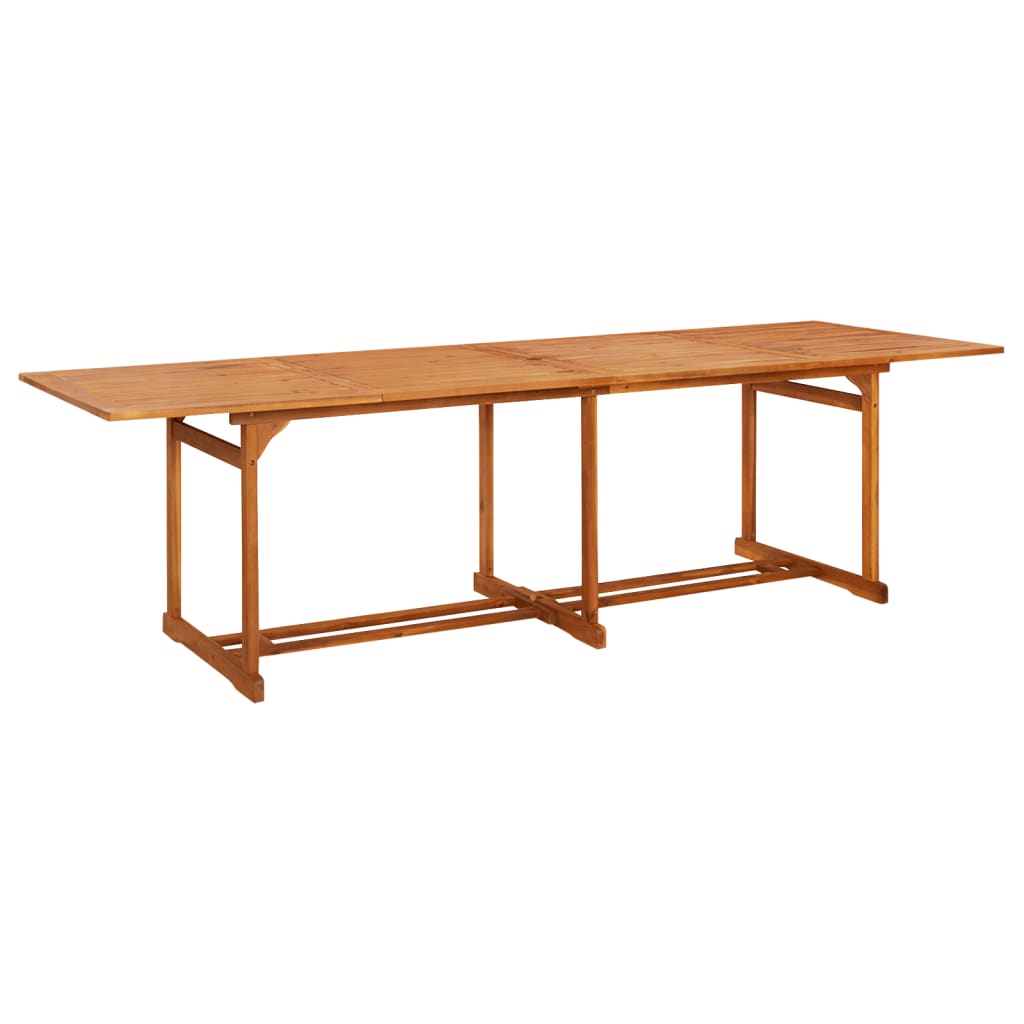 Mesa De Comedor Jardín Madera Maciza De Acacia