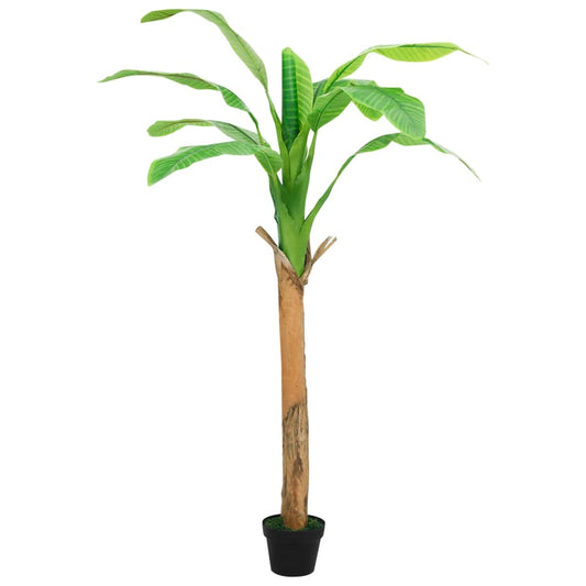 Árbol Bananero Artificial Con Macetero Verde