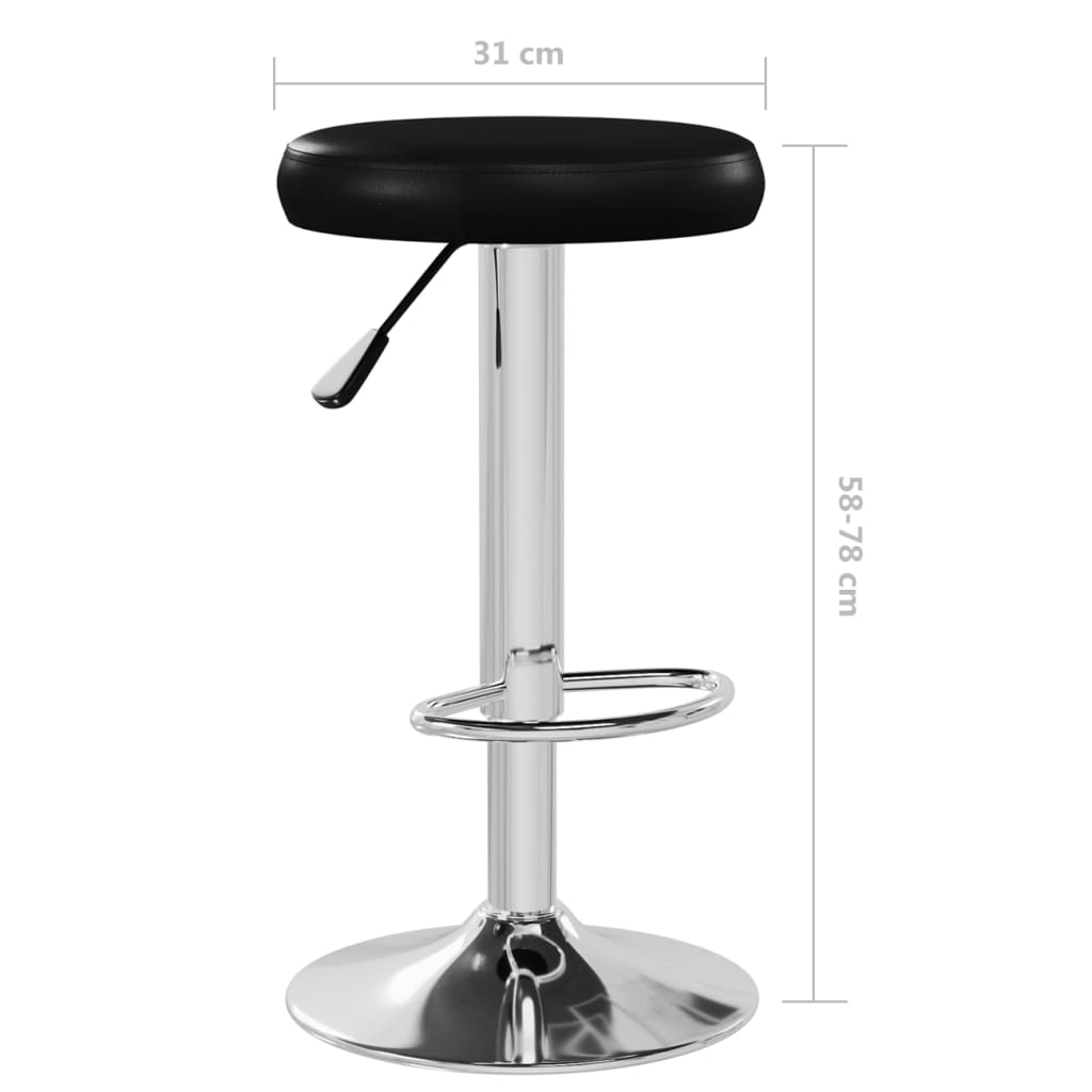 Taburetes De Cocina 2 Unidades Cuero Sintético