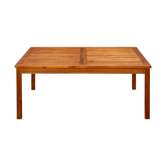 Mesa De Centro De Jardín Madera Maciza De Acacia