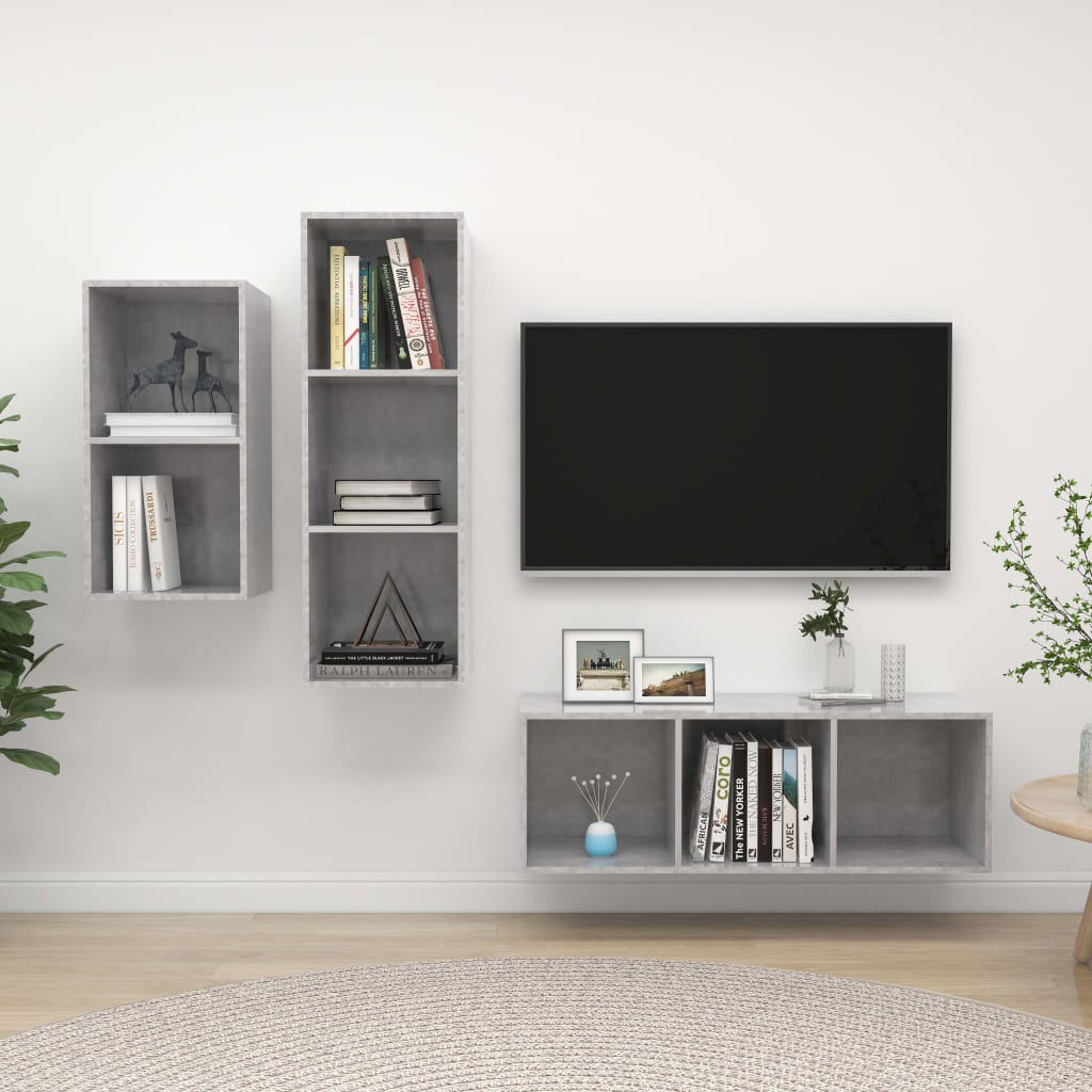 Conjunto De Mueble De Tv 37 X 37 X 107 Cm