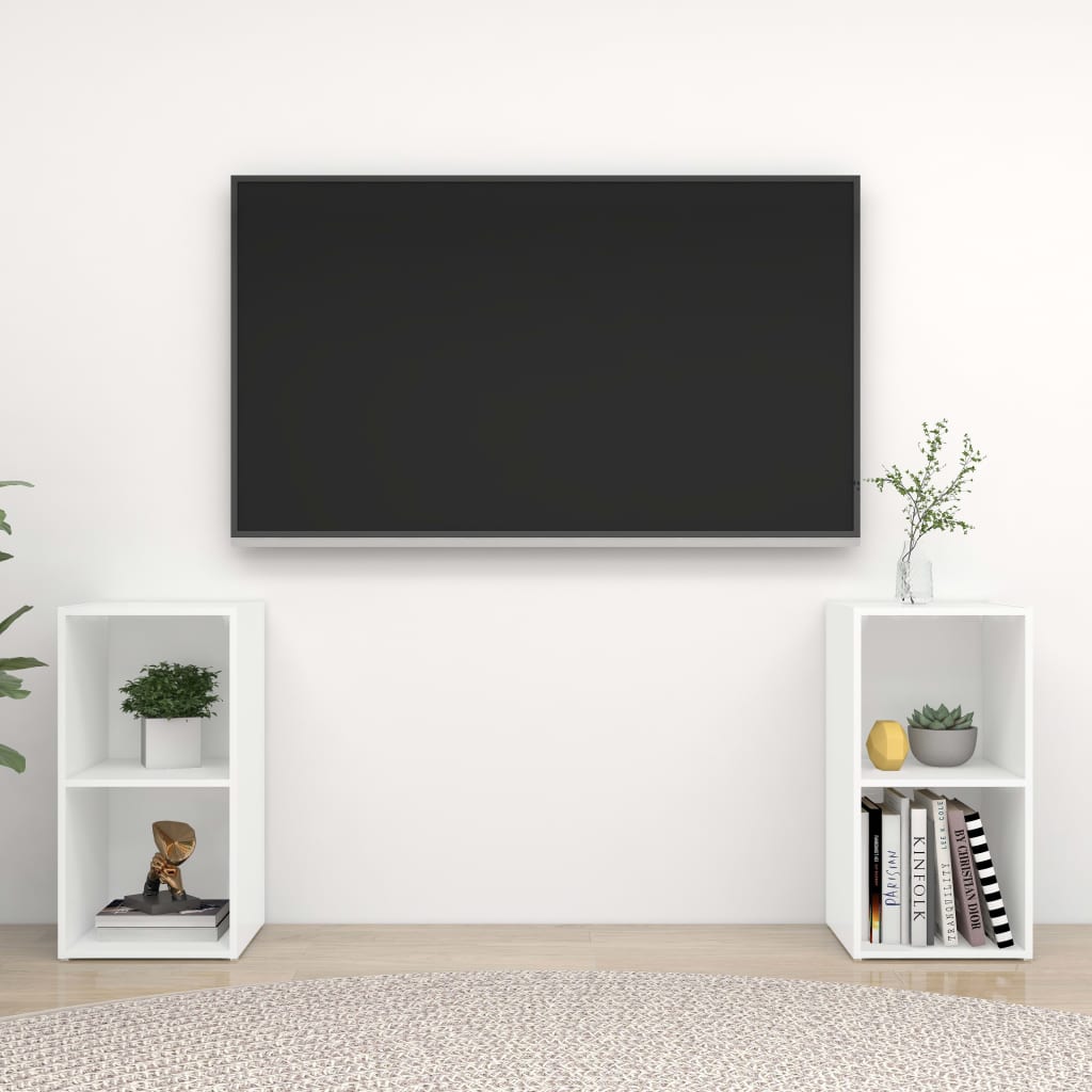 Conjunto De Mueble De Tv 2 Pcs Roble Artesanal 37 X 35 X
