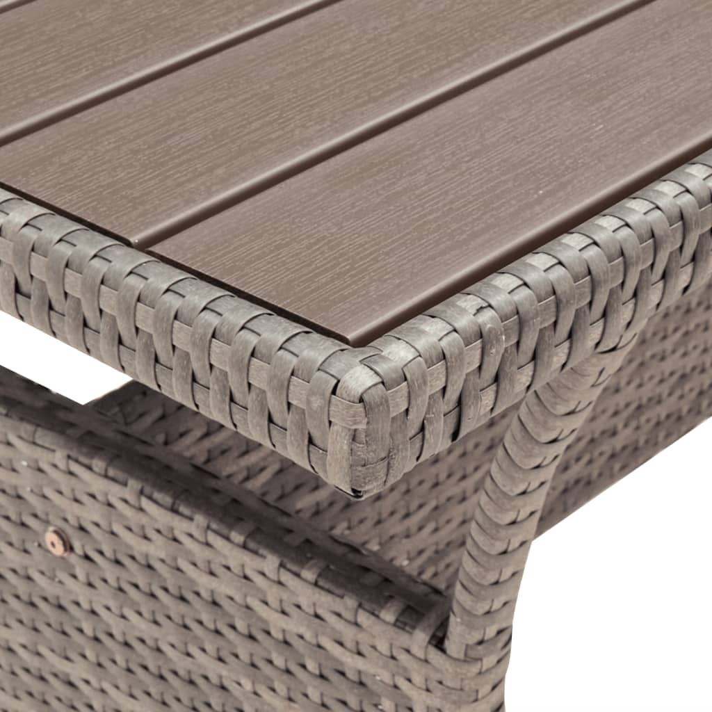 Mesa De Jardín Ratán Sintético