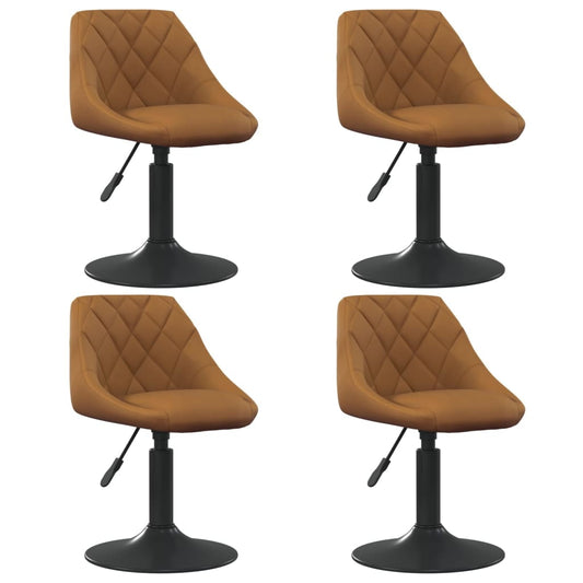 Sillas De Comedor Giratorias 4 Unidades Terciopelo