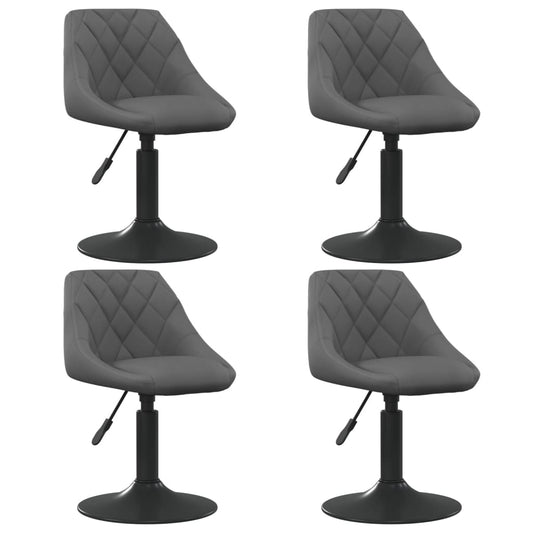 Sillas De Comedor Giratorias 4 Unidades Terciopelo