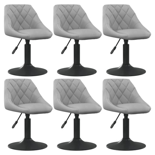 Silla De Comedor Giratoria 6 Uds Terciopelo