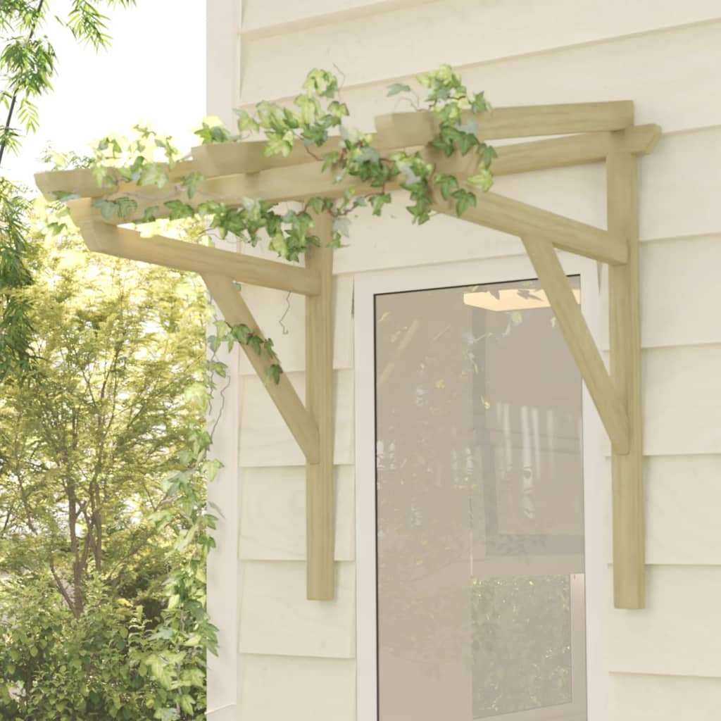 Pérgola De Puerta Madera Maciza De Pino