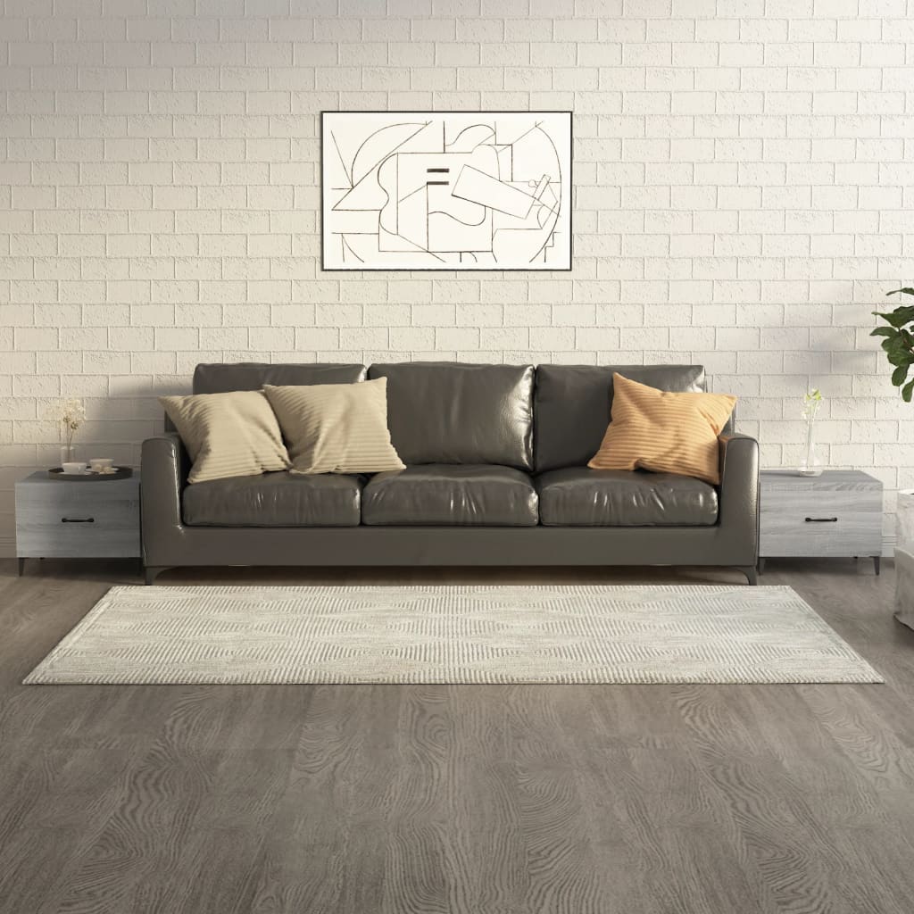 Mesa De Centro Con Patas De Metal 2 Uds 50X50X40Cm
