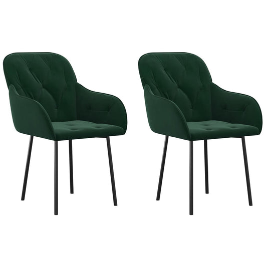 Sillas De Comedor 2 Unidades Terciopelo