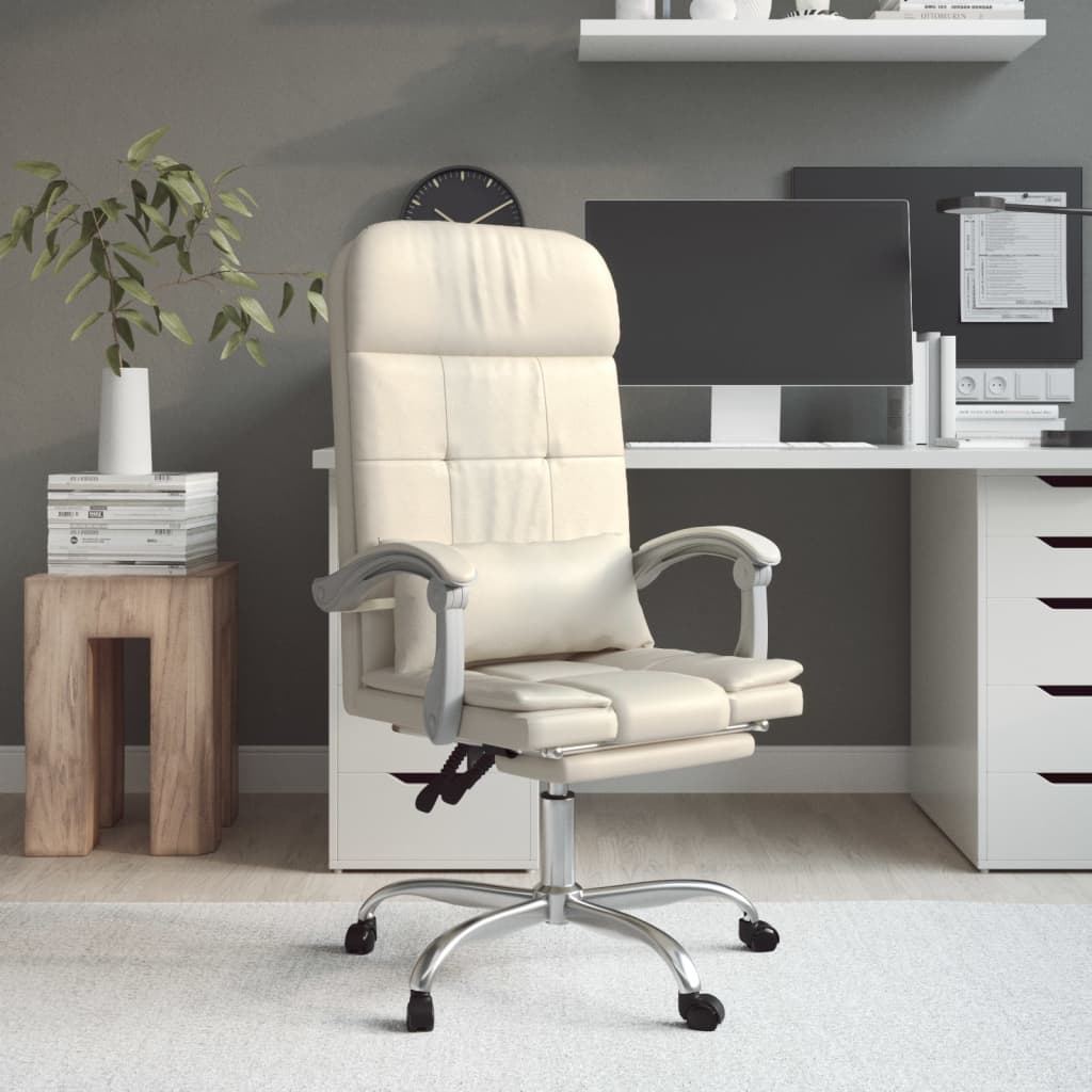 Silla De Oficina Reclinable Masaje Cuero Sintético