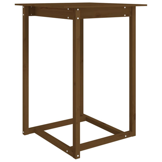 Mesa Alta De Bar Madera Maciza De Pino