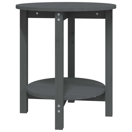 Mesa De Centro De Madera Maciza De Pino Ø55X60 Cm