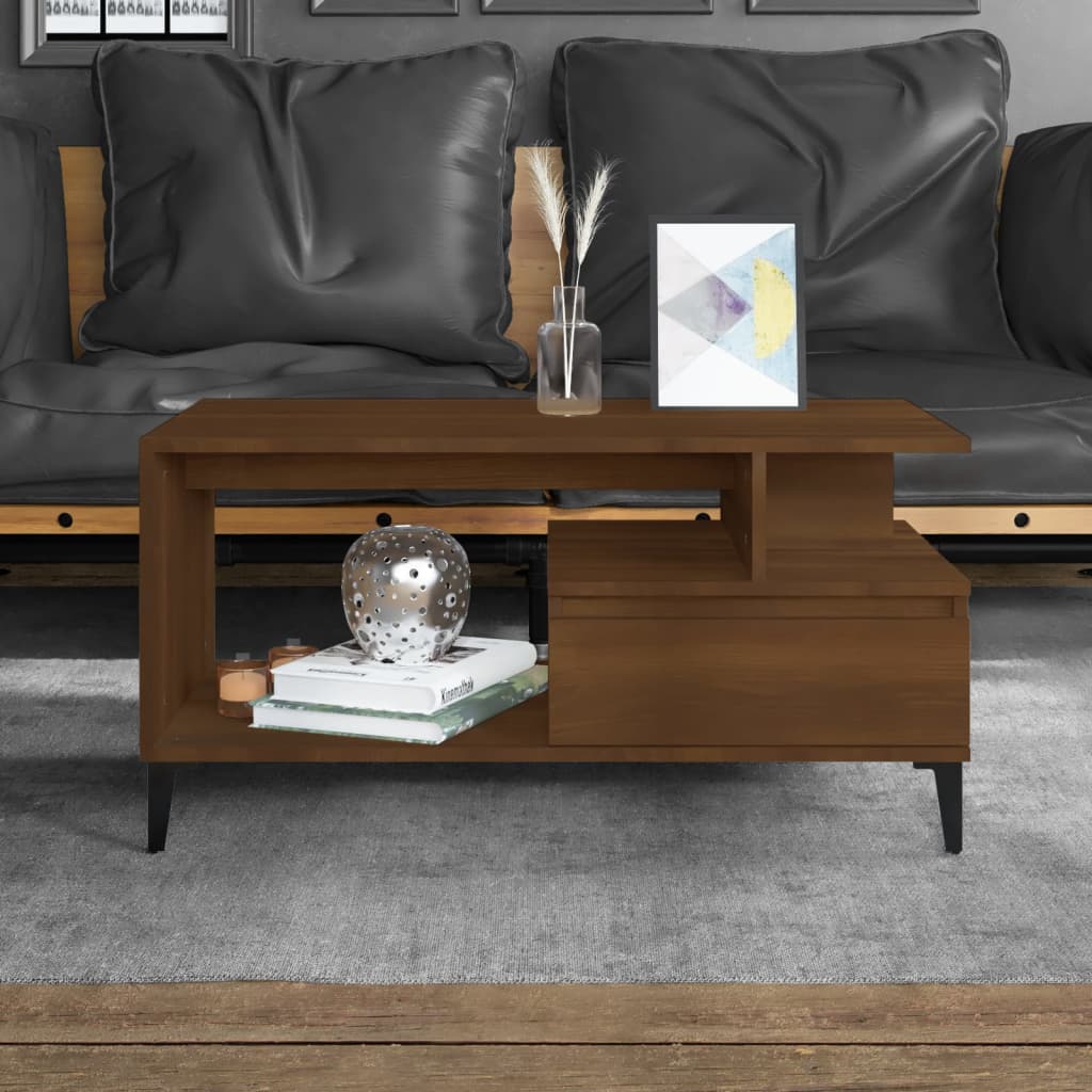 Mesa De Centro Madera Contrachapada 90X49X45 Cm