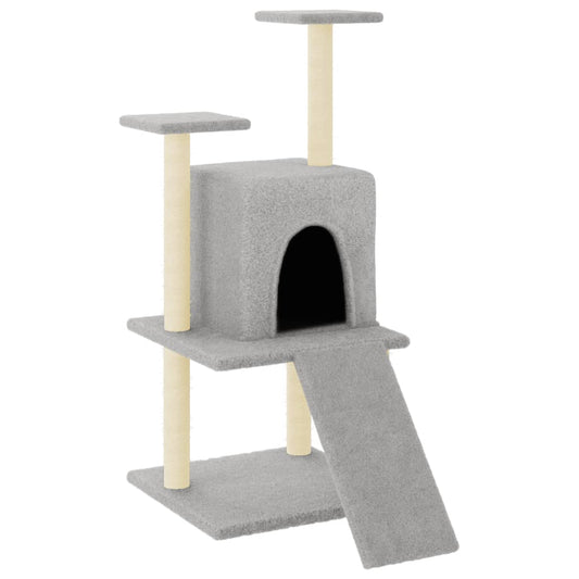 Rascador Para Gatos Con Postes De Sisal 110 Cm