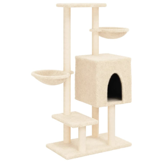 Rascador Para Gatos Con Postes De Sisal Color 117 Cm